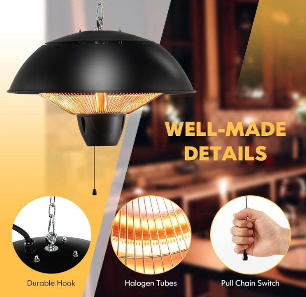 Modern infrared bathroom heater