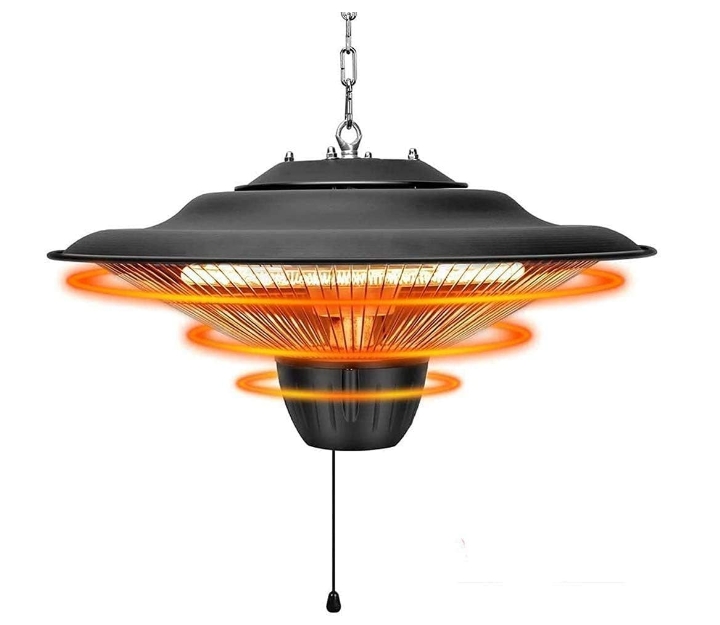 Recessed infrared ceiling heater
